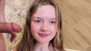 Deep anal sex in the shower