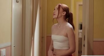 Redhead girl loves anal sex